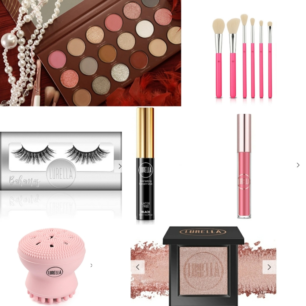 New Lurella Palette, Highlighter, Lashes & Brush Set